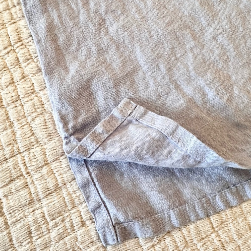 Linen Blend Lavender Sleeveless Tunic — - Picture 7 of 10